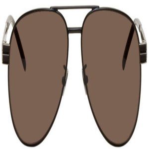 YSL Saint Laurent Monogram Black Unisex Sunglasses (SL M53-001)